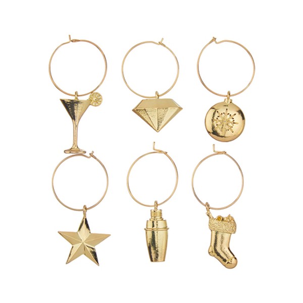 Christmas Party Wine Charms from John Lewis & Partners