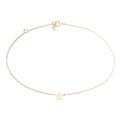 Star 14k Gold Anklet from Loren Stewart