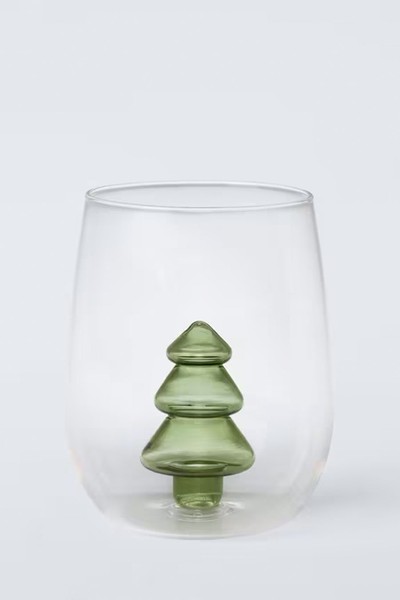 Christmas Tree Glass Tumbler from John Lewis