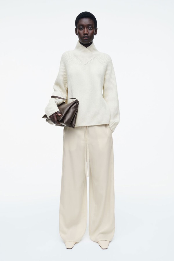Tie-Detail Wide-Leg Trousers from COS