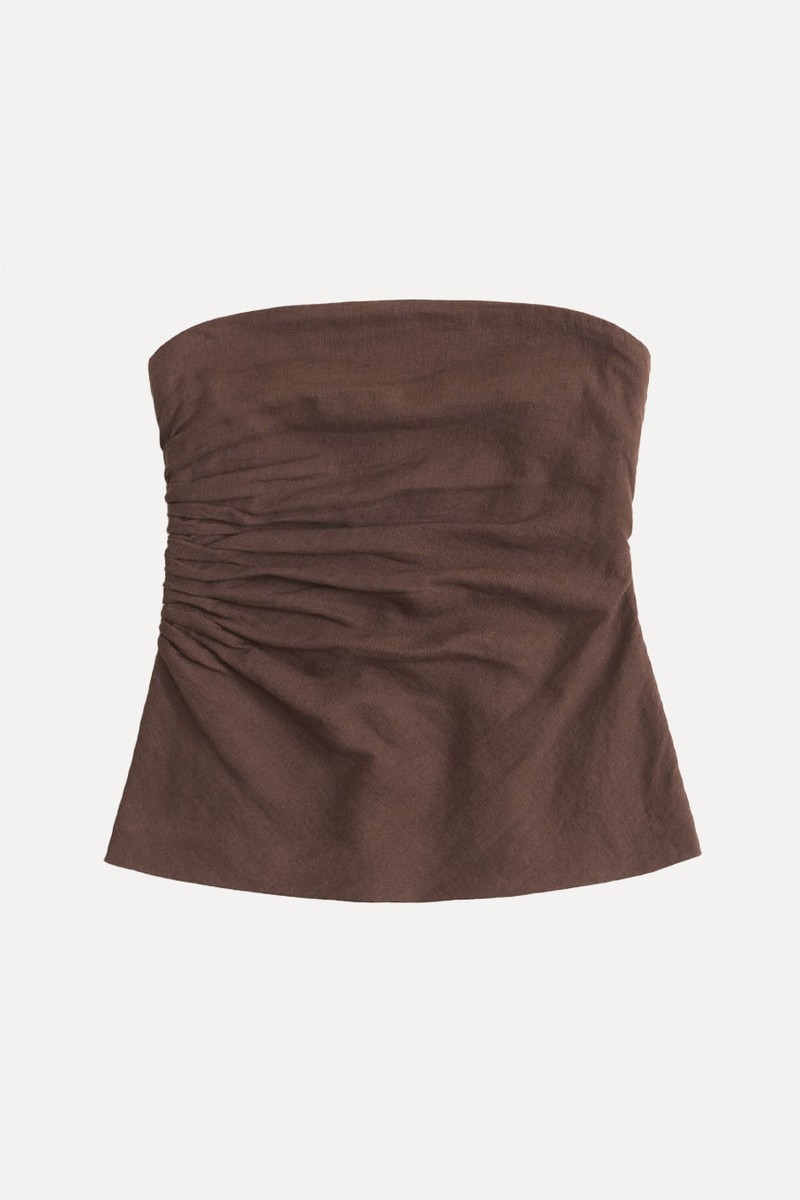 Linen-Blend Tube Top from Abercrombie & Fitch
