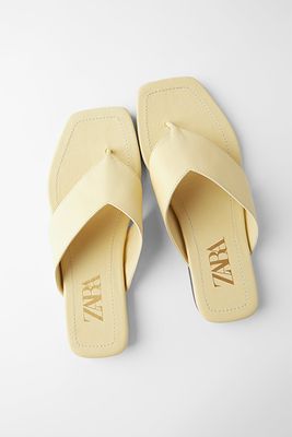 Leather High-Heel Sandals from Zara