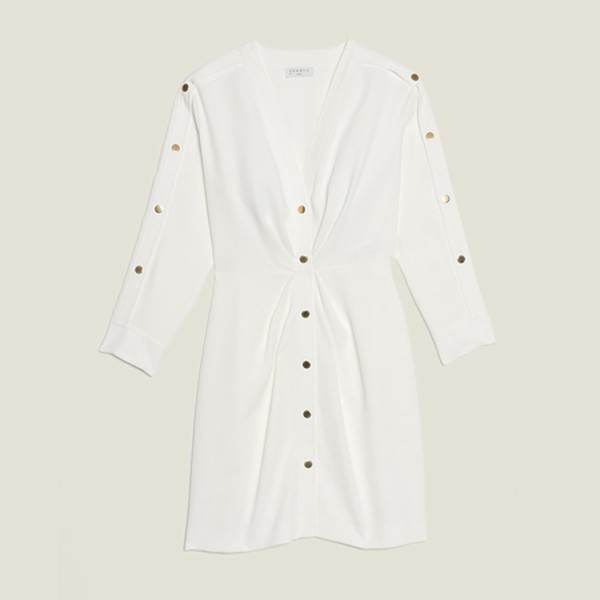 Short Dress With Gold-Tone Press Studs from Sandro