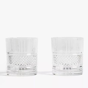 Paloma Brilliante Cut Crystal Glass Tumblers