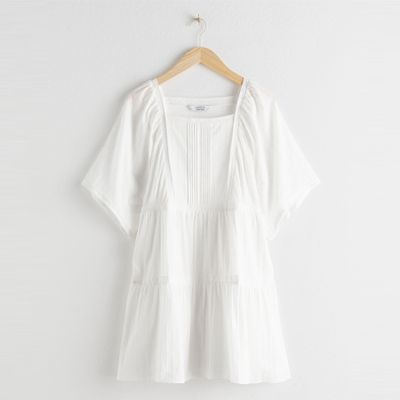 Tiered Ruffled Cotton Mini Dress from & Other Stories