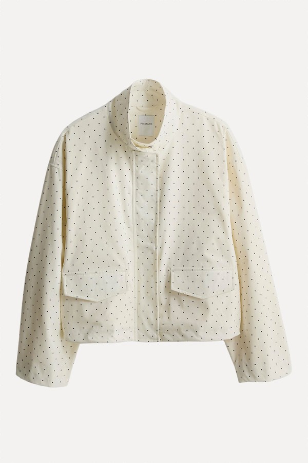 Funnel Neck Polka Dot Jacket from Primark