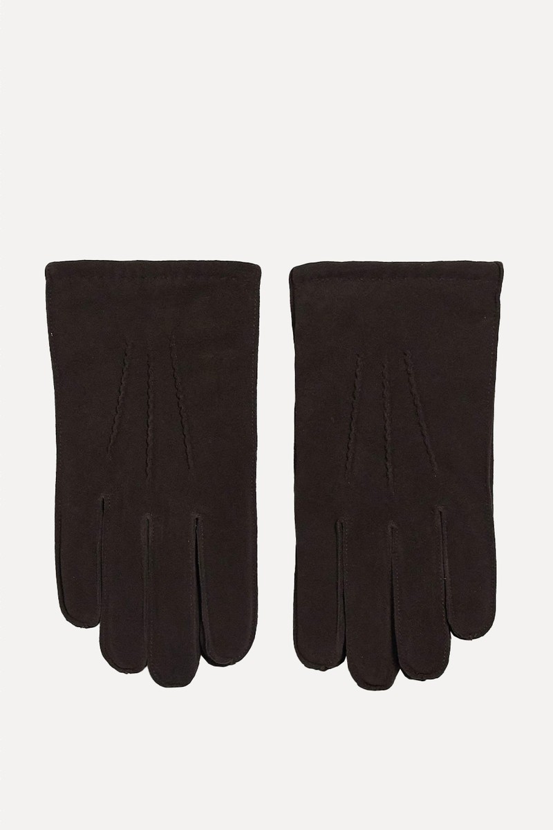 Premium Suede Leather Gloves from ASOS DESIGN