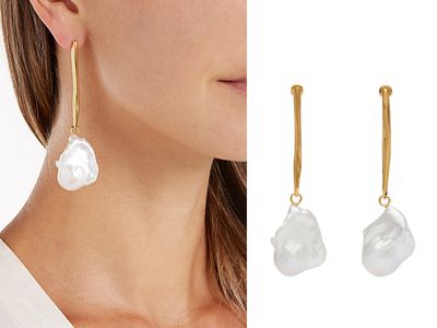 Baroque Pearl Drop Earrings from Alexander McQueen