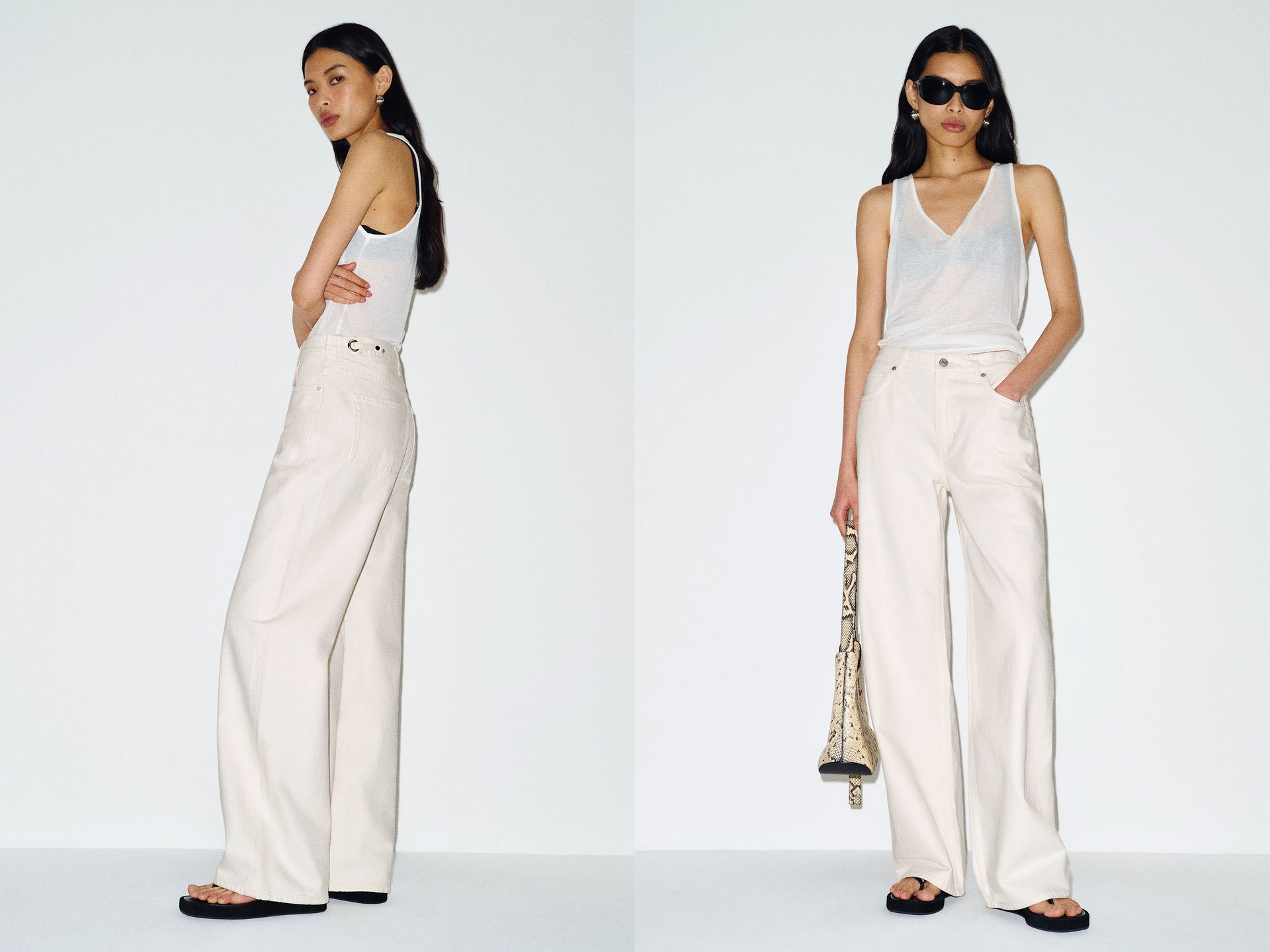 Reisa Adjustable Waist Baggy Jeans from Reformation