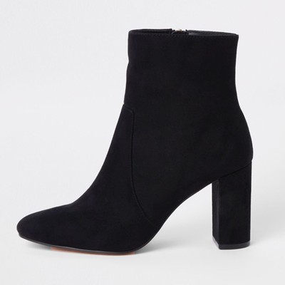 Chunky Block Heel Ankle Boots