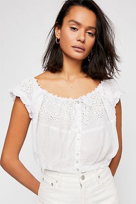 Eyelet You A Lot Top from Free People