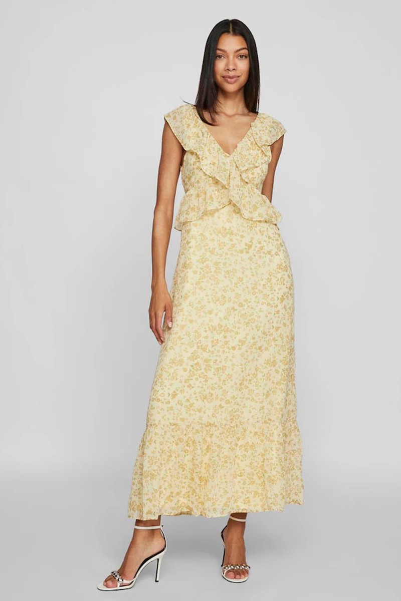 Sleeveless Ruffle Maxi Dress from VILA