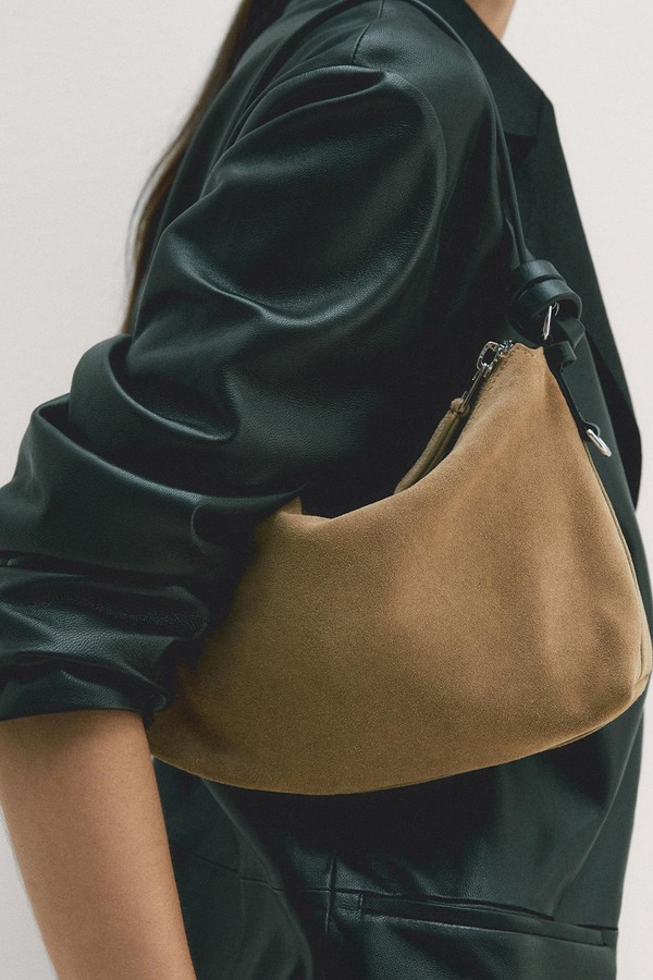 Small Split Suede Leather Bag