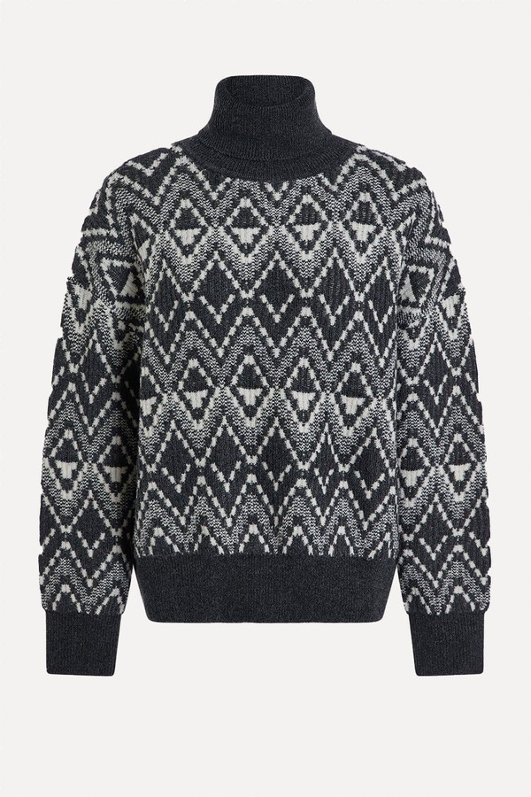 Ida Relaxed Fairisle Roll-Neck Knit from Varley