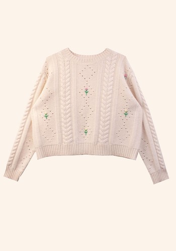 Yarrow Jumper Off-White from Meadows