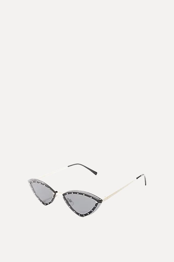 Embellished Slim Cat Eye Sunglasses from South Beach