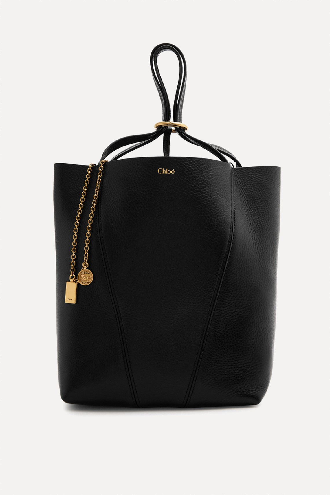 Spin Medium Grained Leather Tote from Chloé