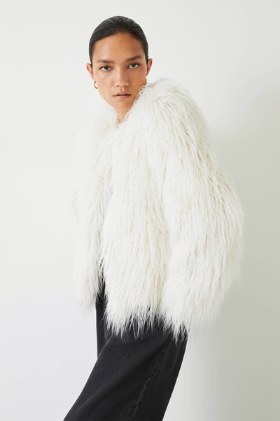 Rachel Faux Fur Jacket from Hush