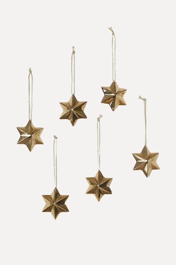 Set Of 6 Coloured Ornaments from H&M