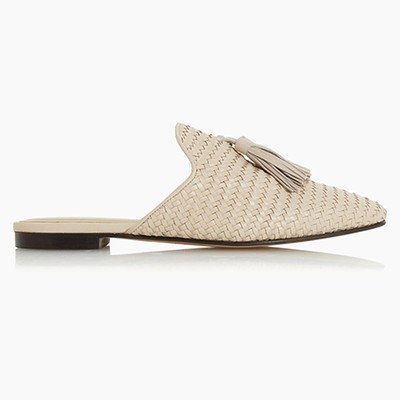 Gianne Woven Tassel Slip On Mule Shoe from Bertie