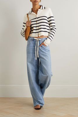 Striped Cashmere Cardigan from FRAME