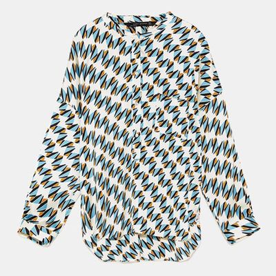 Printed Blouse from Zara