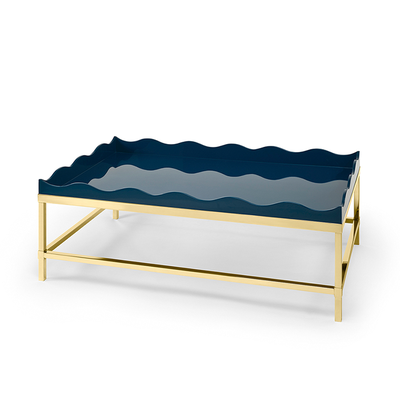 Belles Rives Coffee Table Brass Base from The Lacquer Company