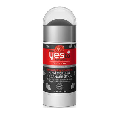 Detoxifying Charcoal 2-in-1 Scrub & Cleanser Stick from Yes To Tomatoes