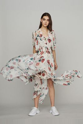 Scarf Dress In Printed Chiffon from Maje