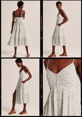 Button-Through Tiered Midaxi Dress | £72