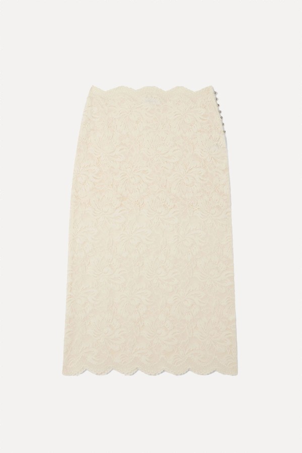 Scalloped Lace Midi Skirt from RABANNE