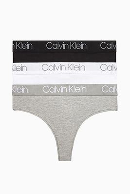 3 Pack High Waisted Thongs from Calvin Klein