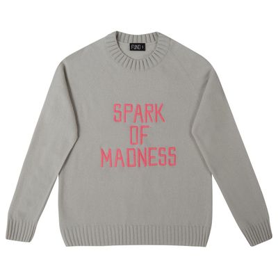 Bespoke Embroidered Spark Of Madness Jumper