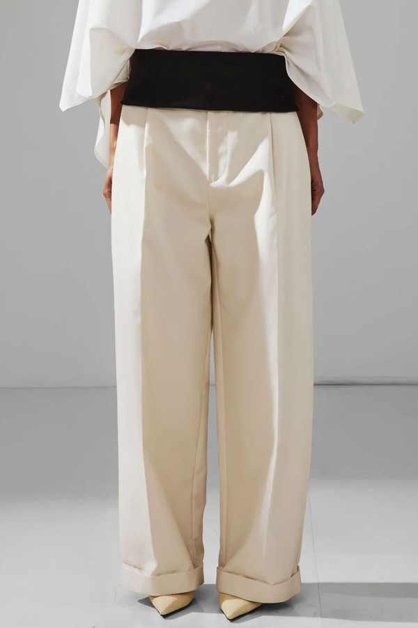 Wendy Elastic Waist Wide-Leg Trousers from Darkpark