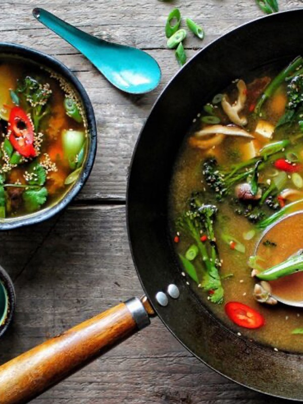 Tenderstem Broccoli & Tofu Miso Broth