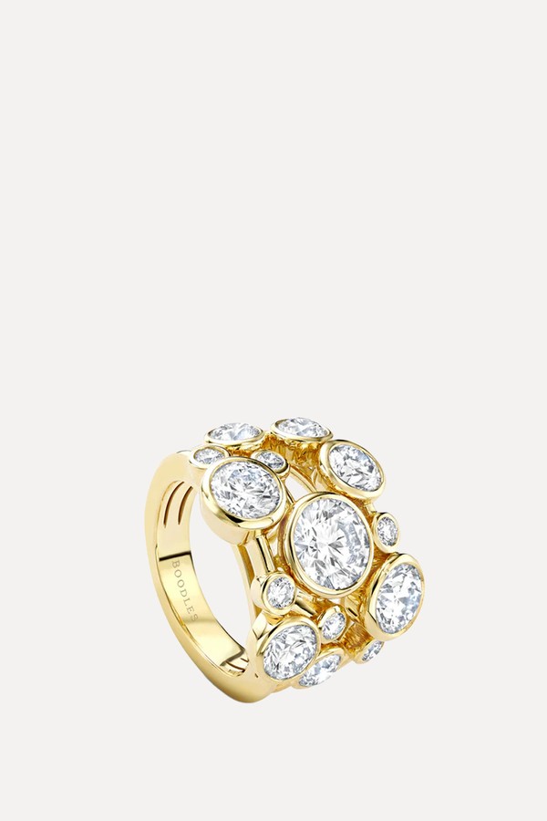 Raindance Yellow Gold Diamond Mega Ring