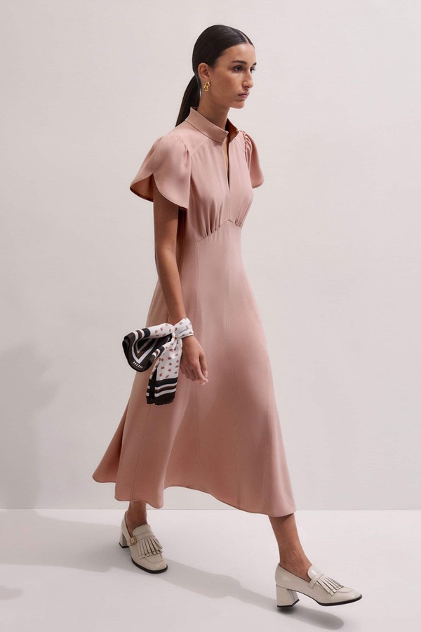 Topstitch Midi Dress from ME+EM