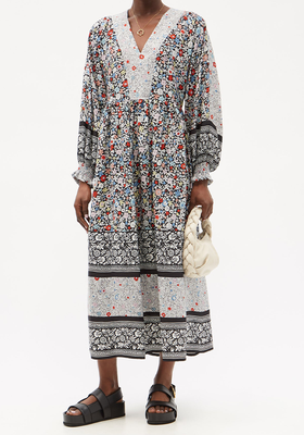 Janis Floral-Print Poplin Midi Dress from See By Chloé