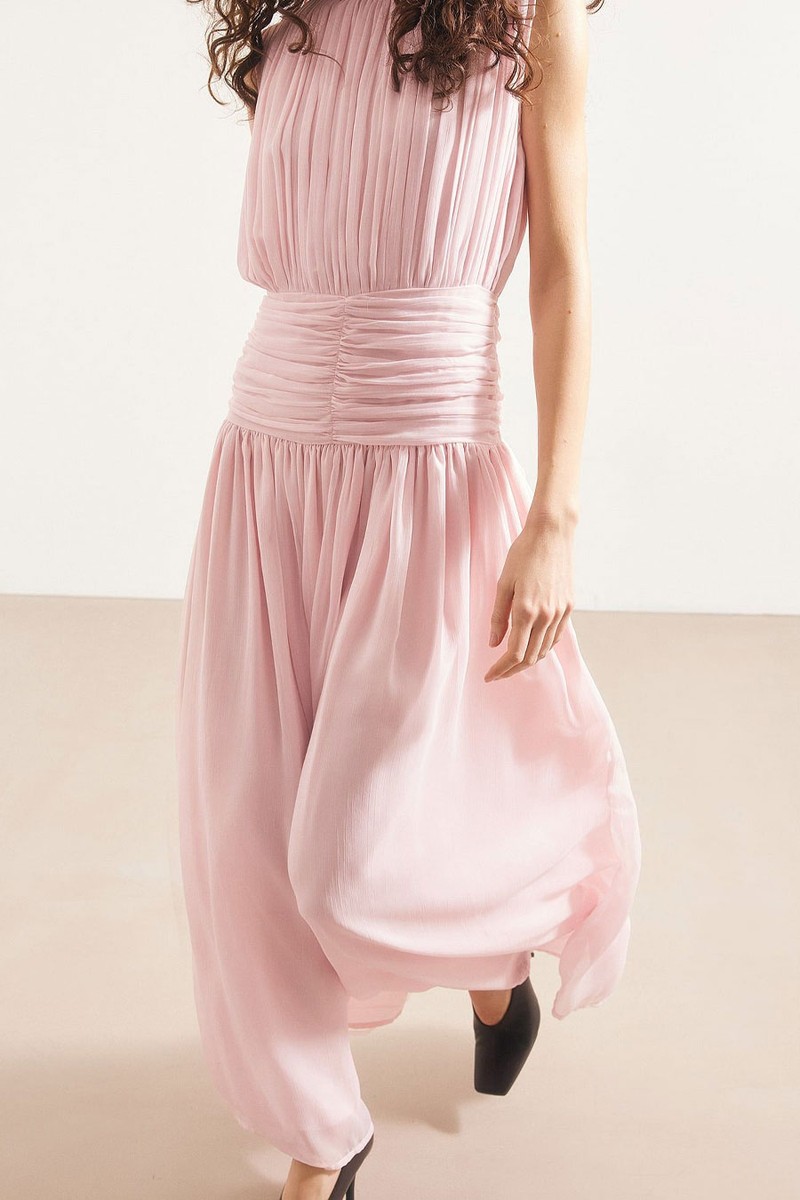 Ruched Smock Maxi Dress