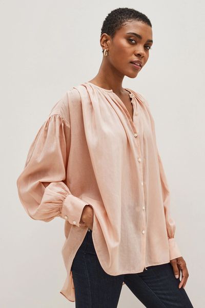 West Cotton-Silk Shirt from Banana Republic