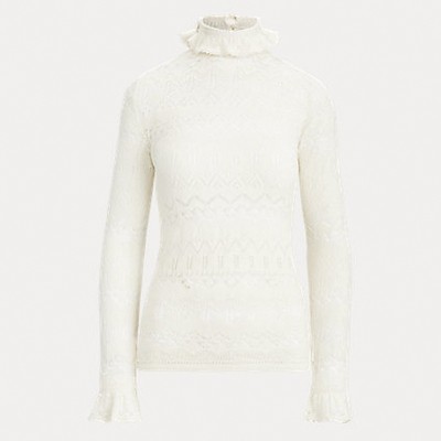 Pointelle Wool Jumper