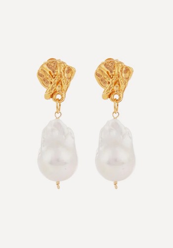 The Fragment of Light Baroque Pearl Drop Earrings from Alighieri