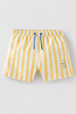 Striped Bermuda Swim Shorts from Zara
