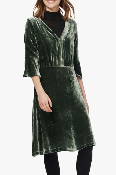 Velvet Bell Dress from Brora