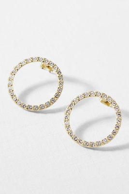 Lunar Circle Swarovski® Crystal Earrings