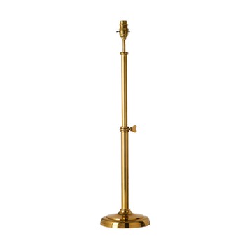 Adjustable Brass Lamp Base from Matilda Goad & Co