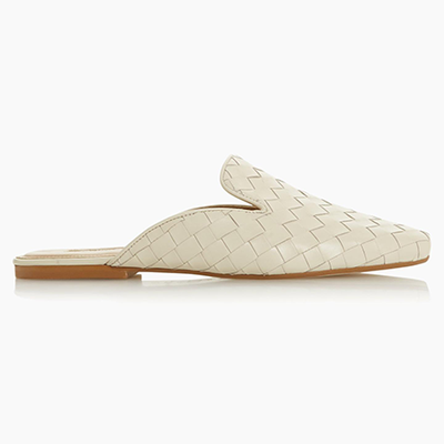 Gwynith Woven Leather Flat Mule from Dune