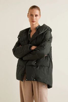 Feather Water-Repellent Coat from Mango