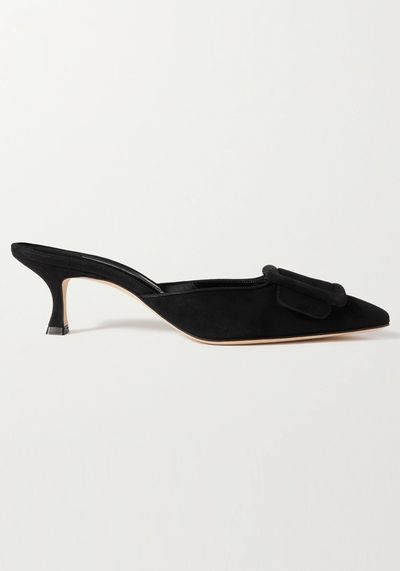 Suede Mules from Manolo Blahnik