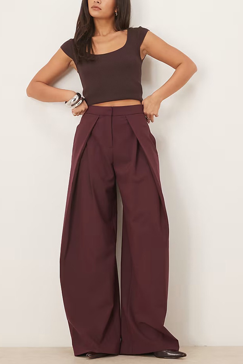 Tailored Pleat Front Trousers from Mango